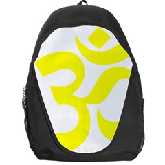 Hindu Om Symbol (maze Yellow) Backpack Bag by abbeyz71