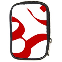 Hindu Om Symbol (red) Compact Camera Cases by abbeyz71