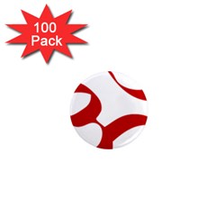 Hindu Om Symbol (red) 1  Mini Magnets (100 Pack)  by abbeyz71