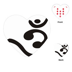 Bengali Om Symbol  Playing Cards (heart)  by abbeyz71