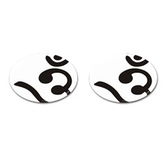 Bengali Om Symbol Cufflinks (oval) by abbeyz71