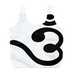 Bengali Om Symbol Full Print Recycle Bags (l)  by abbeyz71