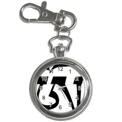 Tibetan Om Symbol (Black) Key Chain Watches