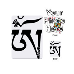 Tibetan Om Symbol (black) Playing Cards 54 (mini)  by abbeyz71