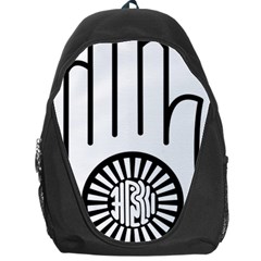 Jainism Ahisma Symbol  Backpack Bag by abbeyz71