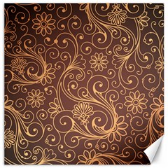 Gold And Brown Background Patterns Canvas 12  X 12  