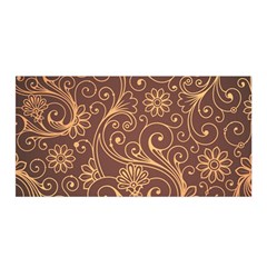 Gold And Brown Background Patterns Satin Wrap by Nexatart