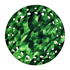 Green Attack Ornament (round Filigree) by Nexatart