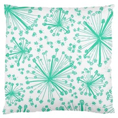 Pattern Floralgreen Large Cushion Case (two Sides) by Nexatart