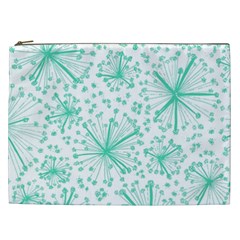 Pattern Floralgreen Cosmetic Bag (xxl)  by Nexatart