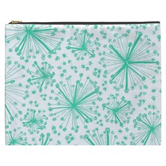 Pattern Floralgreen Cosmetic Bag (xxxl)  by Nexatart