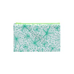 Pattern Floralgreen Cosmetic Bag (xs) by Nexatart