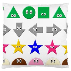 Cute Symbol Large Flano Cushion Case (two Sides) by Nexatart