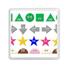 Cute Symbol Memory Card Reader (square)  by Nexatart