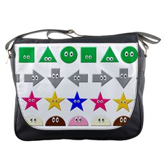 Cute Symbol Messenger Bags by Nexatart