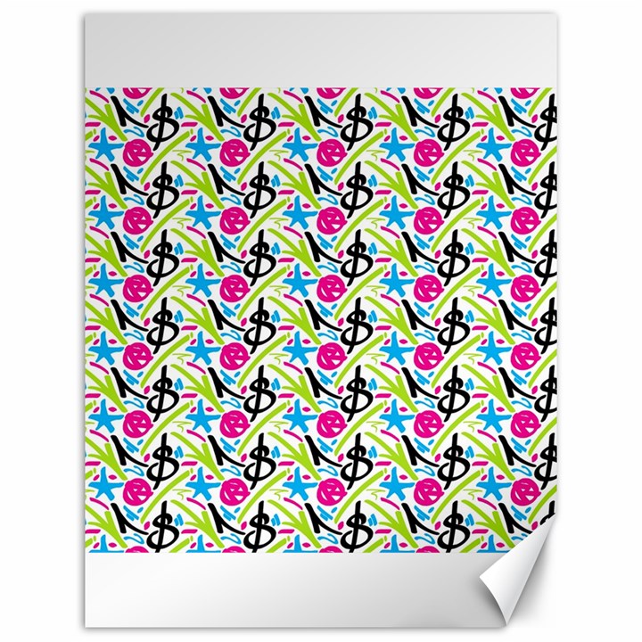 Cool Graffiti Patterns  Canvas 12  x 16  