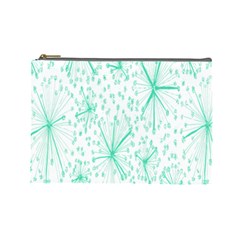 Pattern Floralgreen Cosmetic Bag (large)  by Nexatart