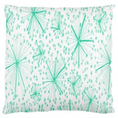 Pattern Floralgreen Large Flano Cushion Case (one Side) by Nexatart