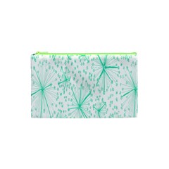 Pattern Floralgreen Cosmetic Bag (xs) by Nexatart