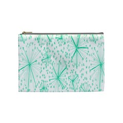 Pattern Floralgreen Cosmetic Bag (medium)  by Nexatart