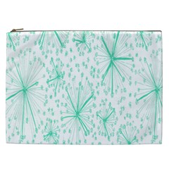 Pattern Floralgreen Cosmetic Bag (xxl)  by Nexatart