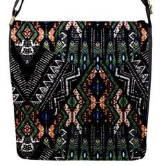 Ethnic Art Pattern Flap Messenger Bag (s) by Nexatart