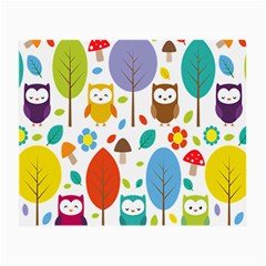 Cute Owl Small Glasses Cloth (2-side)