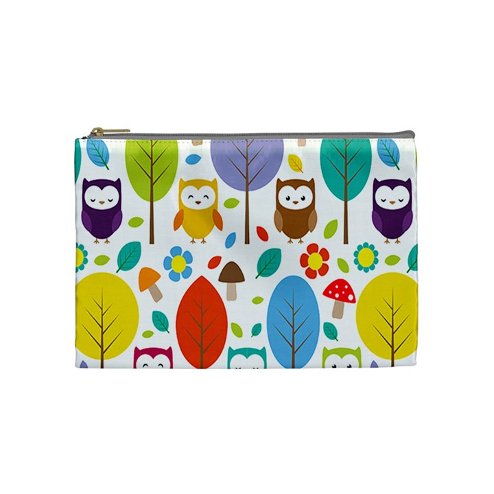 Cute Owl Cosmetic Bag (Medium) 