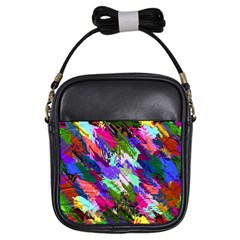 Tropical Jungle Print And Color Trends Girls Sling Bags by Nexatart