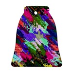 Tropical Jungle Print And Color Trends Ornament (Bell) Front