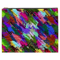 Tropical Jungle Print And Color Trends Cosmetic Bag (xxxl) 