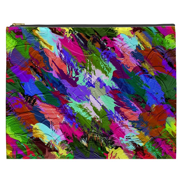 Tropical Jungle Print And Color Trends Cosmetic Bag (XXXL) 