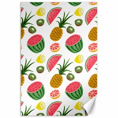 Fruits Pattern Canvas 24  X 36  by Nexatart