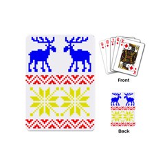 Jacquard With Elks Playing Cards (Mini) 