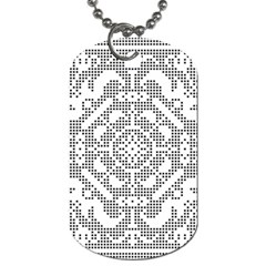 Mosaic Pattern Cyberscooty Museum Pattern Dog Tag (one Side) by Nexatart