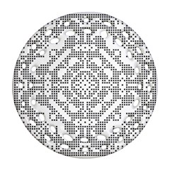 Mosaic Pattern Cyberscooty Museum Pattern Ornament (round Filigree)