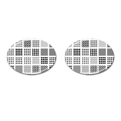 Retro Patterns Cufflinks (oval)