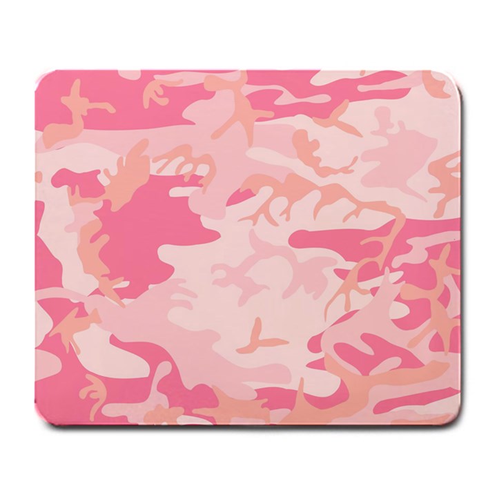 Pink Camo Print Large Mousepads