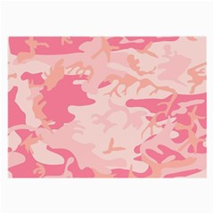 Pink Camo Print Large Glasses Cloth (2-side) by Nexatart