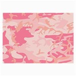 Pink Camo Print Large Glasses Cloth (2-Side) Front