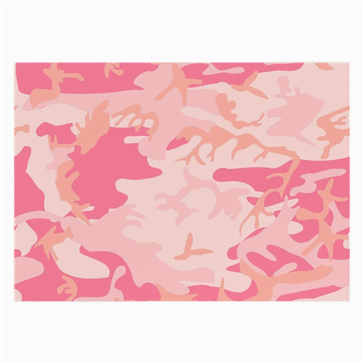 Pink Camo Print Large Glasses Cloth (2-Side)