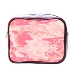 Pink Camo Print Mini Toiletries Bags Front