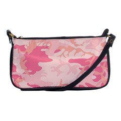 Pink Camo Print Shoulder Clutch Bags by Nexatart