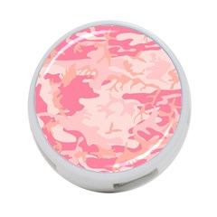 Pink Camo Print 4-port Usb Hub (two Sides)  by Nexatart