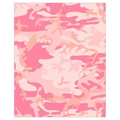 Pink Camo Print Drawstring Bag (small) by Nexatart