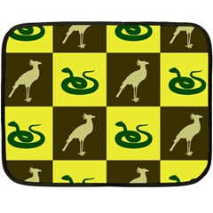 Bird And Snake Pattern Double Sided Fleece Blanket (mini)  by Nexatart