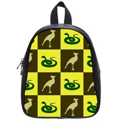 Bird And Snake Pattern School Bags (small)  by Nexatart