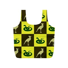 Bird And Snake Pattern Full Print Recycle Bags (s)  by Nexatart