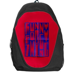 Funny Foggy Thing Backpack Bag by Nexatart