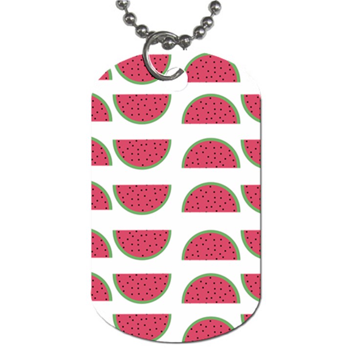 Watermelon Pattern Dog Tag (Two Sides)